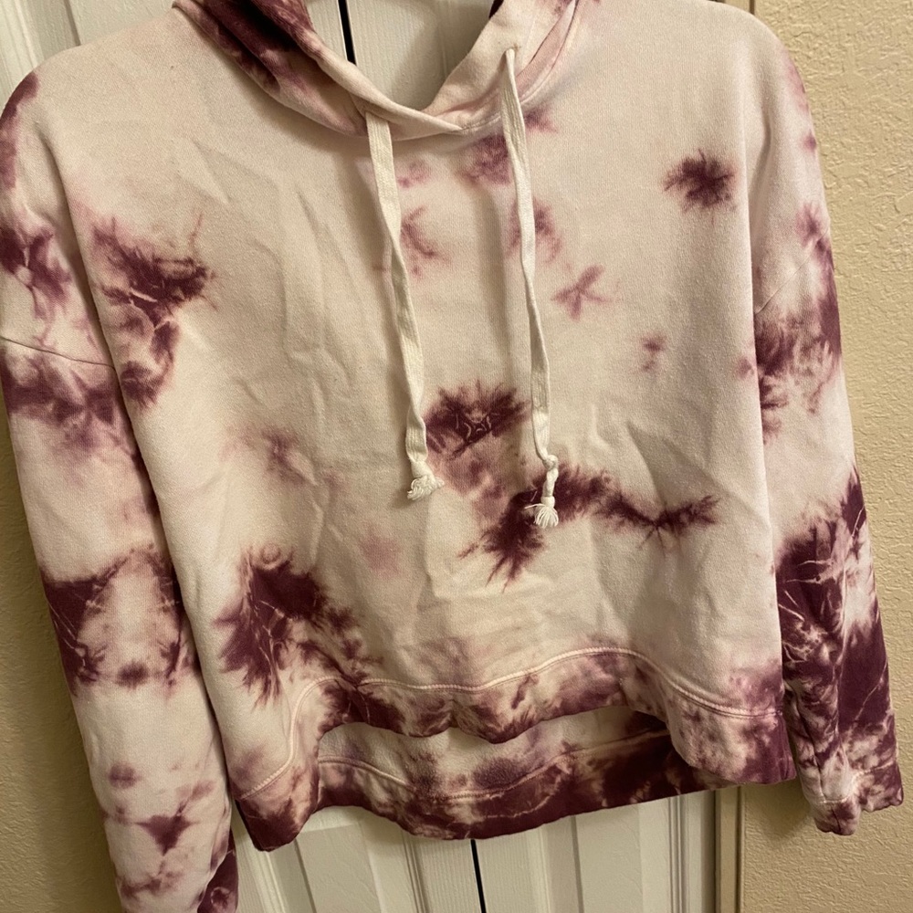 Tie Dye Crop Hoodie